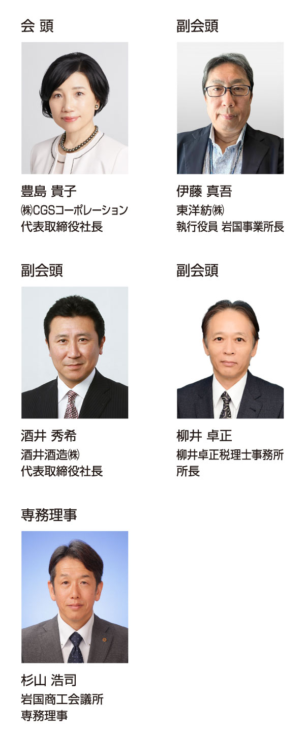 正副会頭名簿
