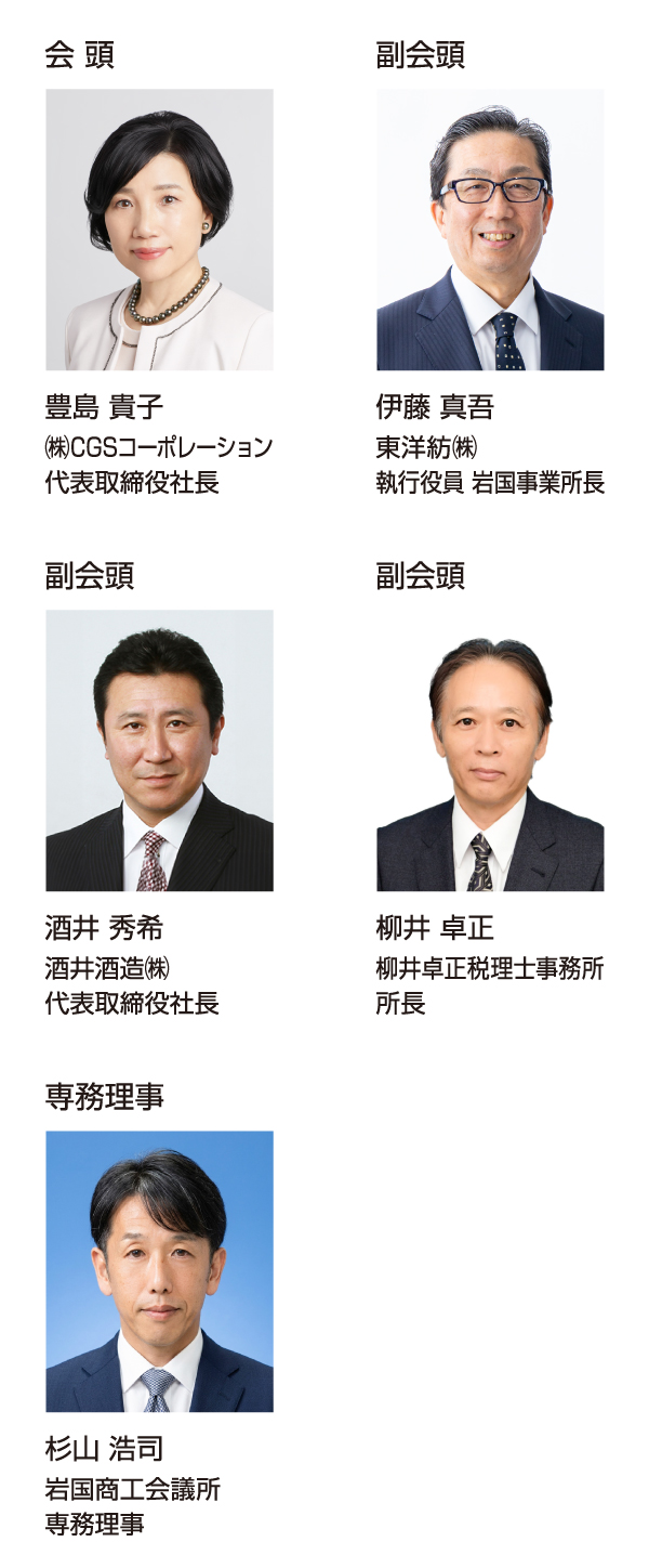 正副会頭名簿
